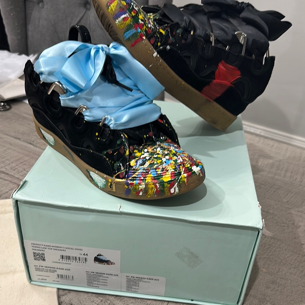 Lanvin Paris low top tennis shoes 44